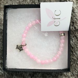 🌻Pink Charm Bracelet for breast cancer charity.
